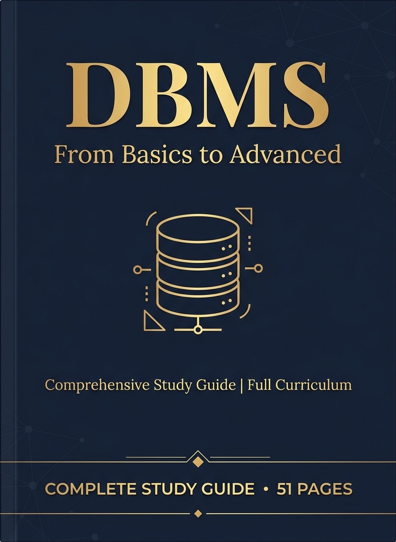 DBMS Complete Notes cover